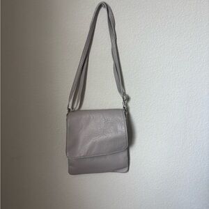 Made in Italy Elegant Gray Crossbody Bag